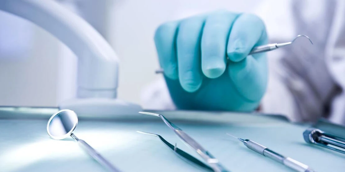 pictured is a surgical instrument for dental treatment and tooth extraction