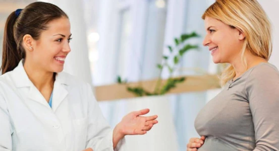 photo consultation of a pregnant girl at Bagita dentist in Cherkassy