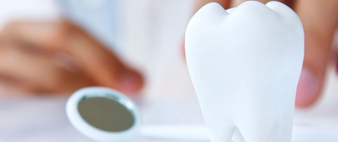 photo of teeth and dental instruments for periodontitis treatment