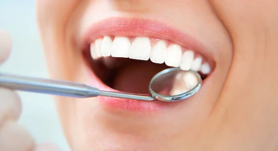 photo of a girl with a denture in Cherkassy Bagita dental clinic