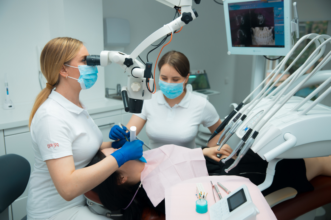 dental microscope for dental treatment at Bagita Clinic in Cherkassy