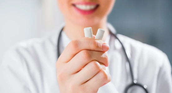 photo chewing gum for teeth benefit or harm advice from the dentist of Bagita Clinic in Cherkassy